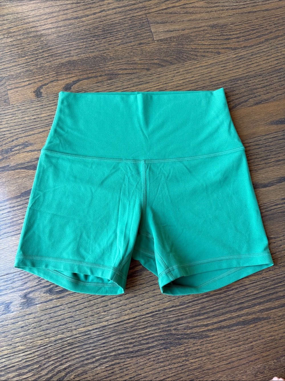 lululemon athletica Align High Rise Short 4" inseam size 4 Storm Teal like new - Picture 3 of 9